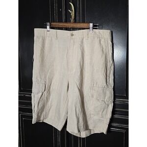 Sedona Daniel  Cremieux 100% Linen Shorts, Nens 35,NWT, Beige,